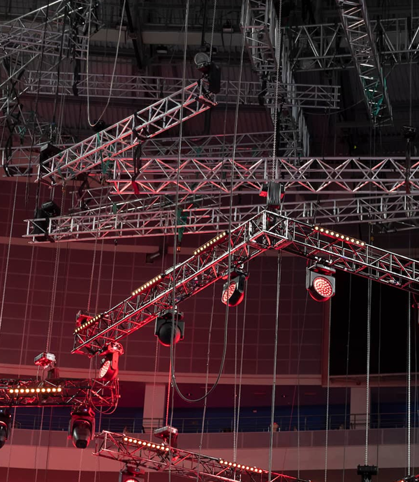 Stage + Truss + Rigging + Light Rental Bidar